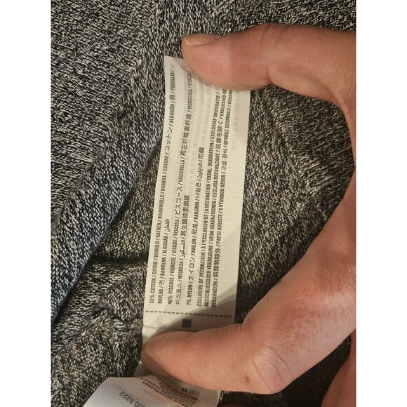 Hollister crewneck sweater lightweight new mens XL color block cotton blue gray - Picture 5 of 6